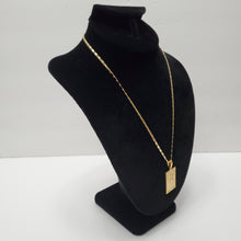 Load image into Gallery viewer, 18K GOLD PLATED STAINLESS STEEL NECKLACE & ROSE PENDANT