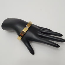 Load image into Gallery viewer, 18K GOLD PLATED STAINLESS STEEL V BANGLE