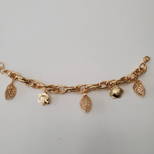 Load image into Gallery viewer, 18K GOLD PLATED FISH CHARM BRACELET