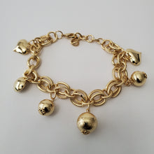 Load image into Gallery viewer, 18K GOLD PLATED BALL CHARM BRACELET