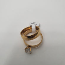 Load image into Gallery viewer, 18K GOLD PLATED STAINLESS STEEL WEDDING & ENGAGEMENT RINGS