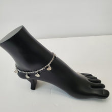 Load image into Gallery viewer, STAINLESS STEEL SLIVER HEART ANKLET