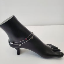 Load image into Gallery viewer, STAINLESS STEEL SLIVER HEART  ANKLET