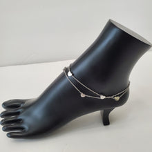 Load image into Gallery viewer, STAINLESS STEEL SLIVER HEART  ANKLET