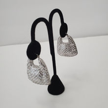 Load image into Gallery viewer, 18K WHITE GOLD PLATED CHUNKY HOOP EARRINGS