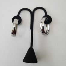 Load image into Gallery viewer, SLIVER STAINLESS STEEL SMALL HOOP EARRINGS