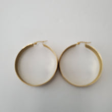 Load image into Gallery viewer, 18K GOLD PLATED STAINLESS STEEL LARGE HOOP EARRINGS