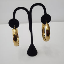 Load image into Gallery viewer, 18K GOLD PLATED STAINLESS STEEL LARGE HOOP EARRINGS