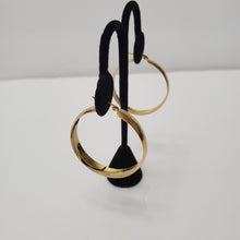Load image into Gallery viewer, 18K GOLD PLATED STAINLESS STEEL LARGE HOOP EARRINGS