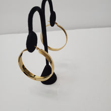 Load image into Gallery viewer, 18K GOLD PLATED STAINLESS STEEL LARGE HOOP EARRINGS