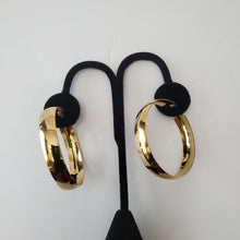 Load image into Gallery viewer, 18K GOLD PLATED STAINLESS STEEL LARGE HOOP EARRINGS