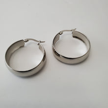 Load image into Gallery viewer, SLIVER STAINLESS STEEL SMALL HOOP EARRINGS