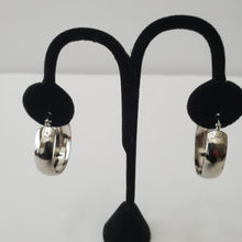 Load image into Gallery viewer, SLIVER STAINLESS STEEL SMALL HOOP EARRINGS
