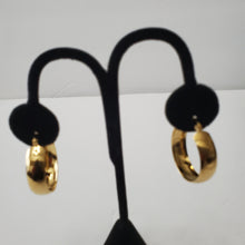 Load image into Gallery viewer, 18K GOLD PLATED STAINLESS STEEL SMALL HOOP EARRINGS