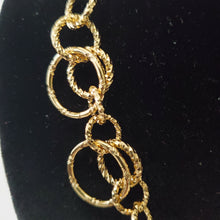 Load image into Gallery viewer, 18K GOLD PLATED DECORATIVE CHAIN NECKLACE AND BRACELET