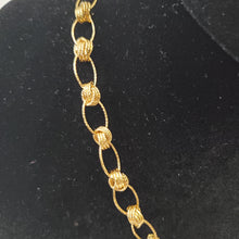 Load image into Gallery viewer, 18K ITALIAN GOLD PLATED BEADED CHAIN NECKLACE AND BRACELET