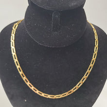 Load image into Gallery viewer, 18K GOLD PLATED ANCHOR LINK CHAIN NECKLACE AND BRACELET