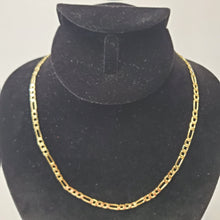 Load image into Gallery viewer, 18K ITALIAN GOLD PLATED FIGARO CHAIN NECKLACE