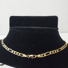Load image into Gallery viewer, 18K ITALIAN GOLD PLATED FIGARO CHAIN NECKLACE