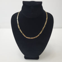 Load image into Gallery viewer, 18K ITALIAN GOLD PLATED FIGARO CHAIN NECKLACE