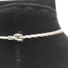 Load image into Gallery viewer, 18K ITALIAN WHITE GOLD PLATED NECKLACE, PENDANT AND EARRING