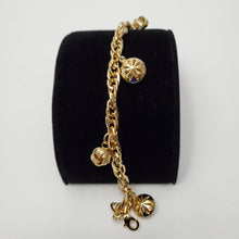 Load image into Gallery viewer, 18K ITALIAN GOLD PLATED CHARM BRACELET