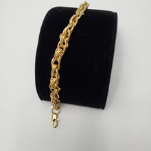 Load image into Gallery viewer, 18K ITALIAN GOLD PLATED WEAVE CHAIN BRACELET