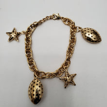 Load image into Gallery viewer, 18K ITALIAN GOLD PLATED STAR CHARM  BRACELET