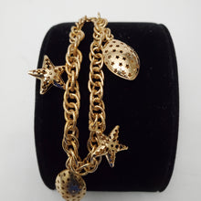 Load image into Gallery viewer, 18K ITALIAN GOLD PLATED STAR CHARM  BRACELET