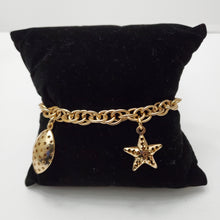 Load image into Gallery viewer, 18K ITALIAN GOLD PLATED STAR CHARM  BRACELET