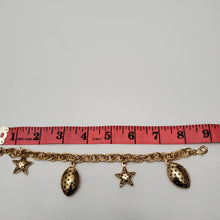 Load image into Gallery viewer, 18K ITALIAN GOLD PLATED STAR CHARM  BRACELET