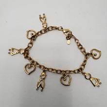 Load image into Gallery viewer, 18K ITALIAN GOLD PLATED CHARM BRACELET