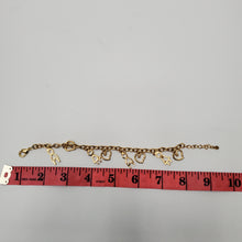 Load image into Gallery viewer, 18K ITALIAN GOLD PLATED CHARM BRACELET