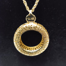 Load image into Gallery viewer, 18K ITALIAN GOLD PLATED CZ HOOP EARRING , PENDANT & NECKLACE