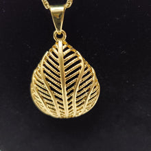 Load image into Gallery viewer, 18K ITALIAN GOLD PLATED DROP EARRING , PENDANT & NECKLACE SET