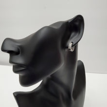 Load image into Gallery viewer, 18K GOLD PLATED SMALL HUGGIE CZ HOOP EARRINGS