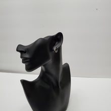 Load image into Gallery viewer, 18K GOLD PLATED SMALL HUGGIE CZ HOOP EARRINGS