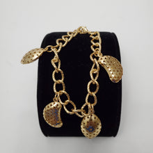 Load image into Gallery viewer, 18K ITALIAN GOLD PLATED CHARM  BRACELET