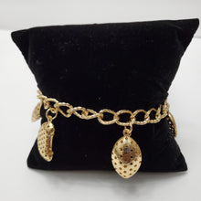 Load image into Gallery viewer, 18K ITALIAN GOLD PLATED CHARM  BRACELET