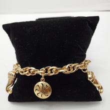 Load image into Gallery viewer, 18K ITALIAN GOLD PLATED CHARM  BRACELET