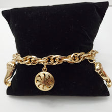 Load image into Gallery viewer, 18K ITALIAN GOLD PLATED CHARM  BRACELET