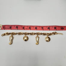 Load image into Gallery viewer, 18K ITALIAN GOLD PLATED CHARM  BRACELET