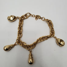 Load image into Gallery viewer, 18K ITALIAN GOLD PLATED CHARM  BRACELET