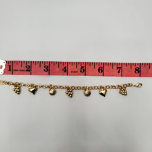 Load image into Gallery viewer, 18K ITALIAN GOLD PLATED SMALL CHARM BRACELET