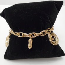 Load image into Gallery viewer, 18K ITALIAN GOLD PLATED CHARM BRACELET