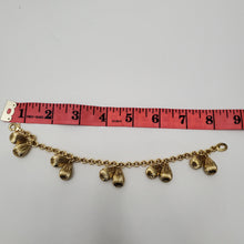 Load image into Gallery viewer, 18K ITALIAN GOLD PLATED BALL CHARM BRACELET
