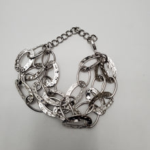 Load image into Gallery viewer, 18K ITALIAN WHITE GOLD PLATED 3 IN 1 BRACELET
