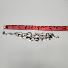 Load image into Gallery viewer, 18K ITALIAN WHITE GOLD PLATED 3 IN 1 BRACELET