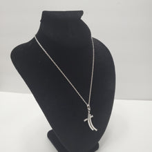 Load image into Gallery viewer, 18K ITALIAN WHITE GOLD PLATE CROSS PENDEANT