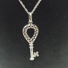 Load image into Gallery viewer, 18K ITALIAN GOLD PLATED NECKLACE AND KEY PENDEANT